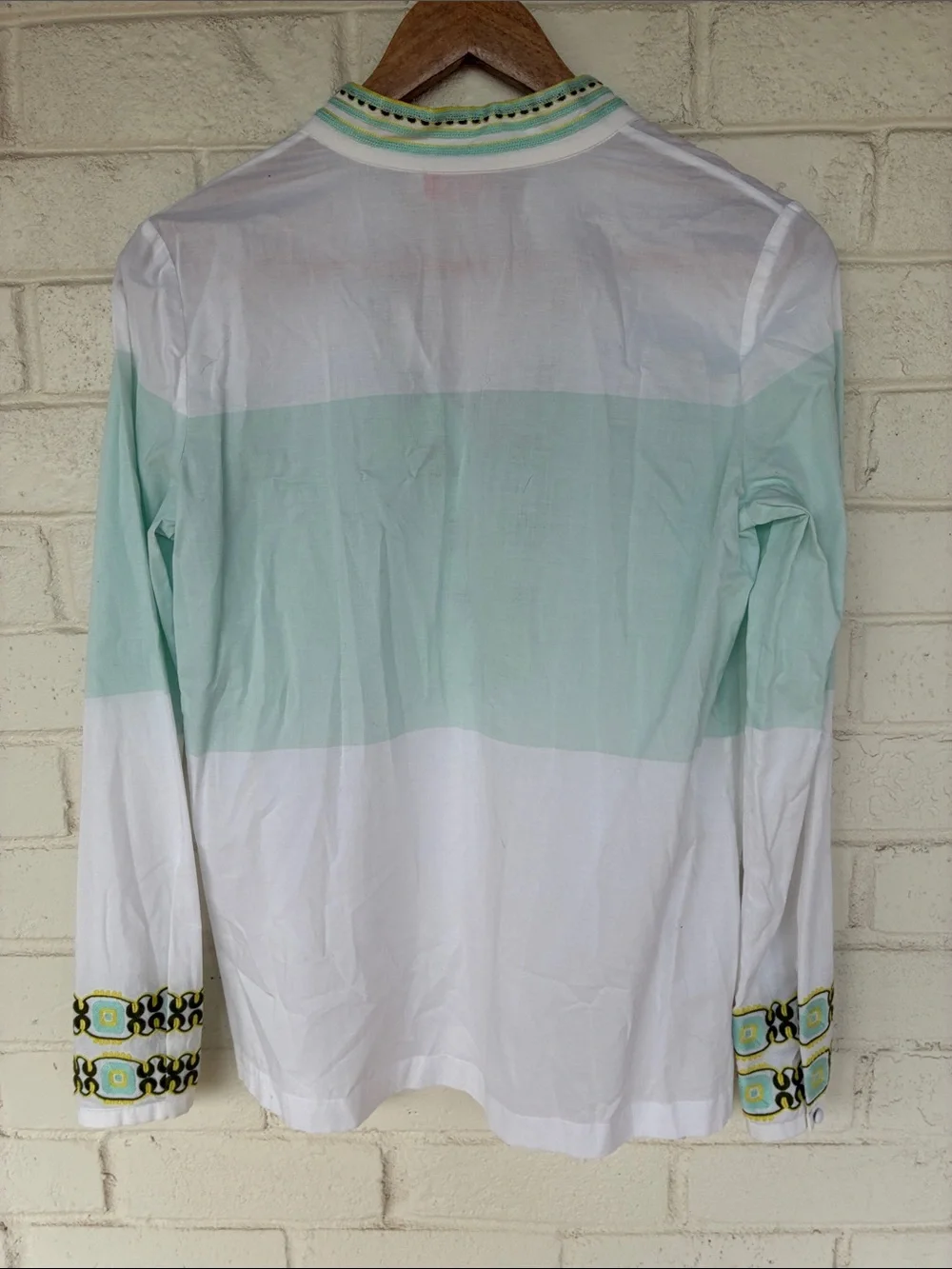Tory Burch Sylvia Isla Collins Stripe Embroidered Tunic 4